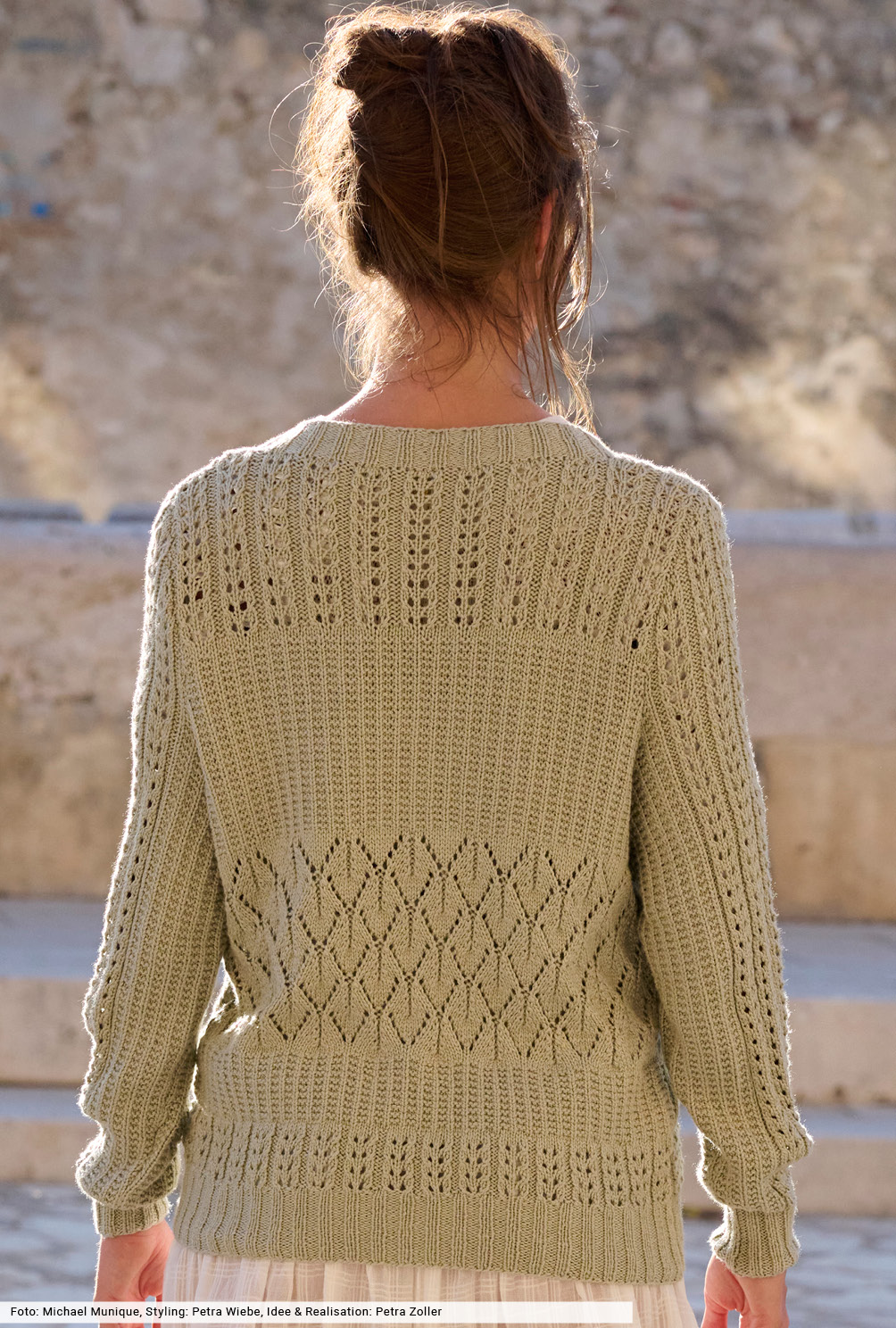 Modellansicht Bild 5: Cardigan im Mustermix