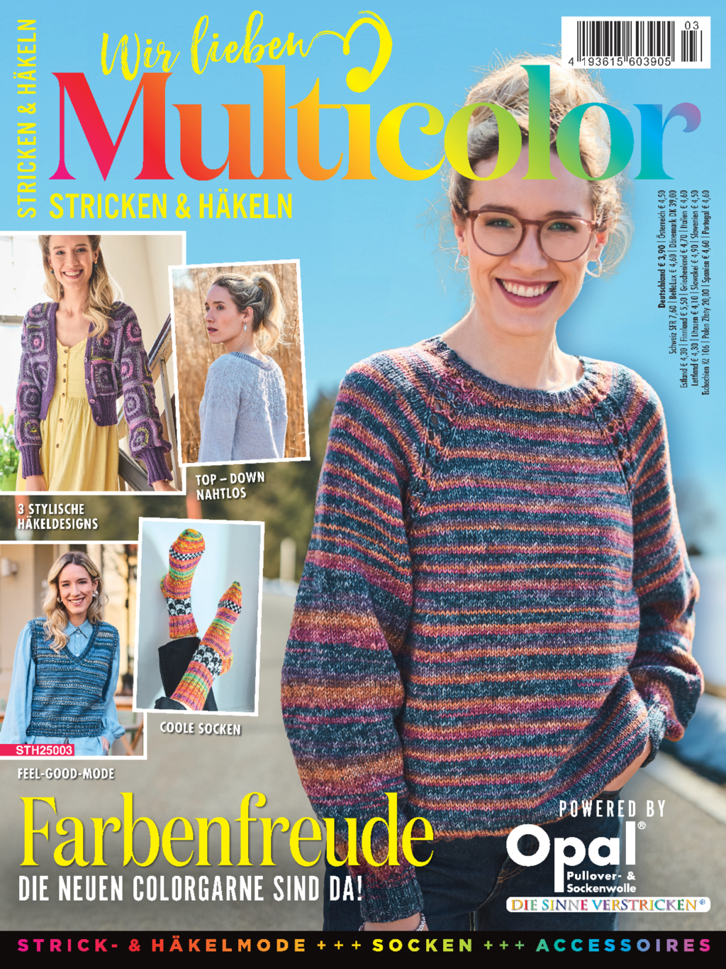 Magazin Produktbild: Stricken und Häkeln 3/2025 - Wir lieben Multicolor