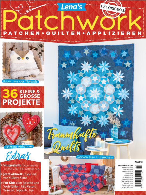 Lena´s Patchwork Nr. 72/2018  - Traumhafte Quilts Magazin Produktbild: Lena´s Patchwork Nr. 72/2018 - Traumhafte Quilts