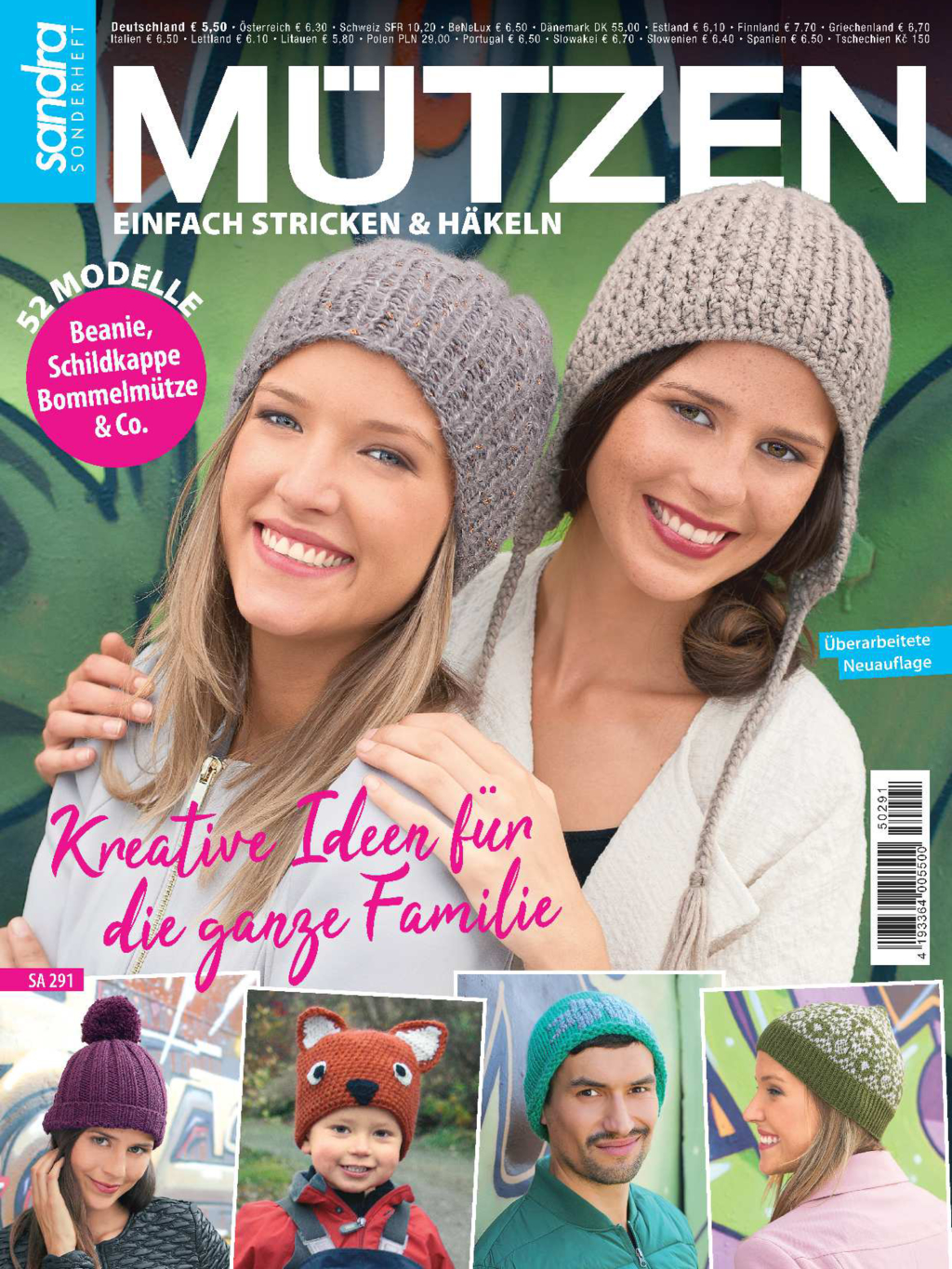 Sandra Sonderheft SA 291 - Mützen Magazin Produktbild: Sandra Sonderheft SA 291 - Mützen