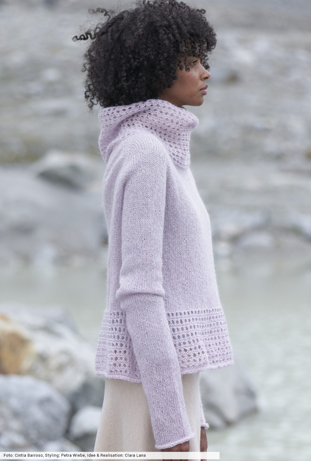 Modellansicht Bild 4: Pulli mit Lochmuster-Rolli