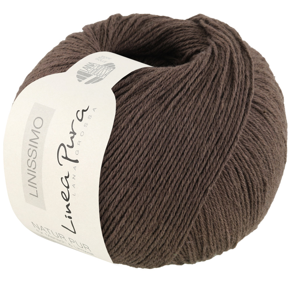Garnbild Lana Grossa Linissimo Graubraun Nr. 7