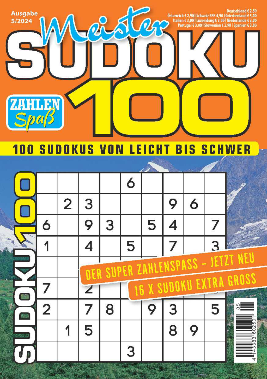 Meister Sudoku 100 05/2024 Magazin Produktbild: Meister Sudoku 100 05/2024