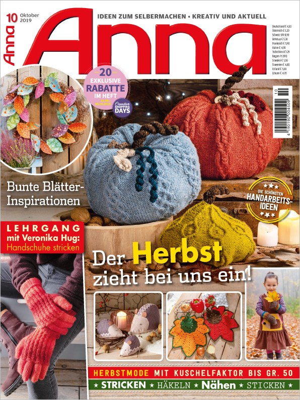 Anna Nr. 10/2019 - Der Herbst zieht bei uns ein! Anna Nr. 10/2019 - Der Herbst zieht bei uns ein!