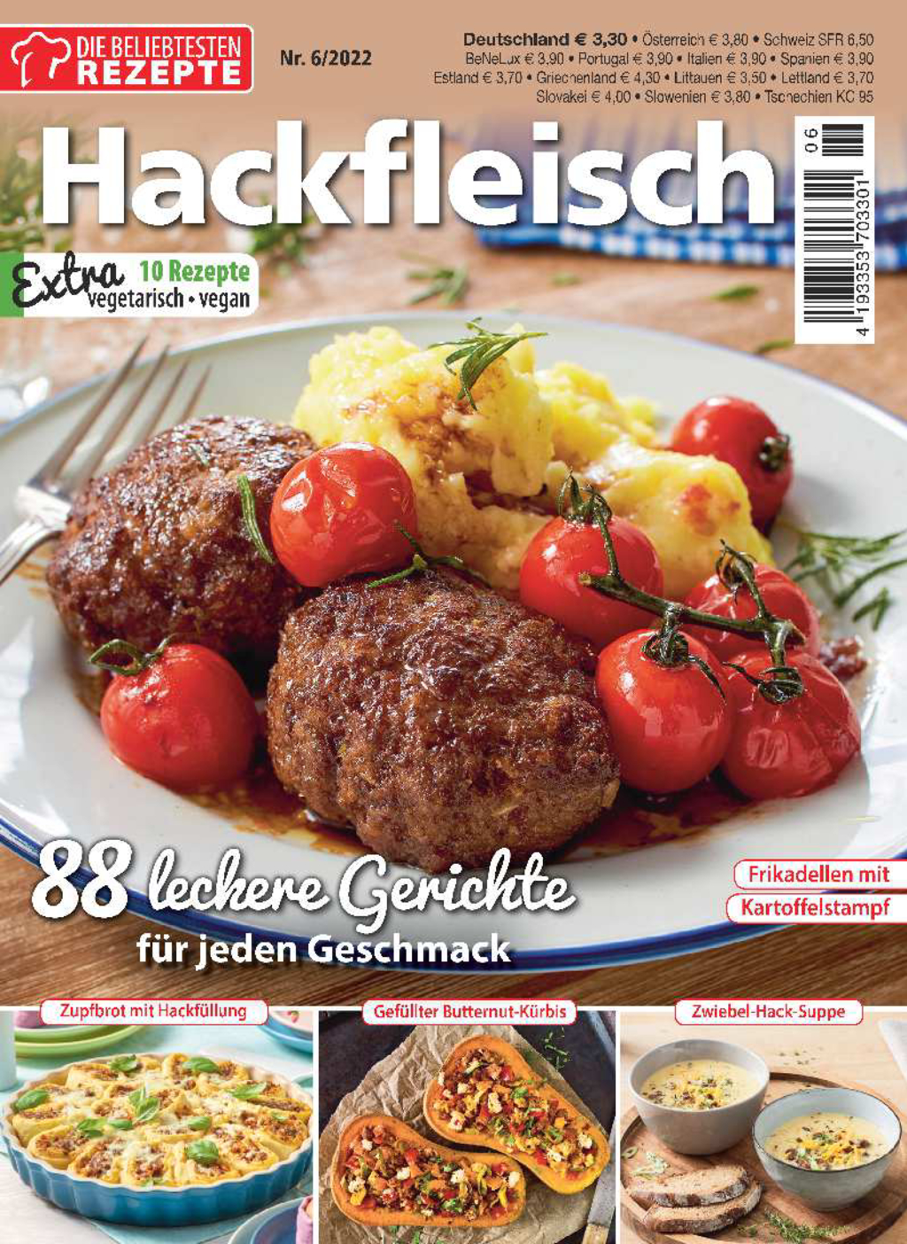 Magazin Produktbild: Die beliebtesten Rezepte 6/2022 - Hackfleisch