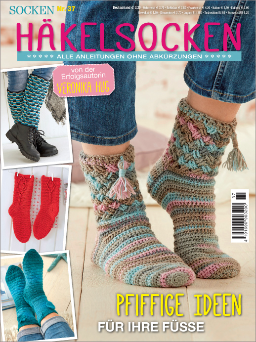 Socken Nr. 37/2016 - Häkelsocken - Pfiffige Ideen für Ihre Füße