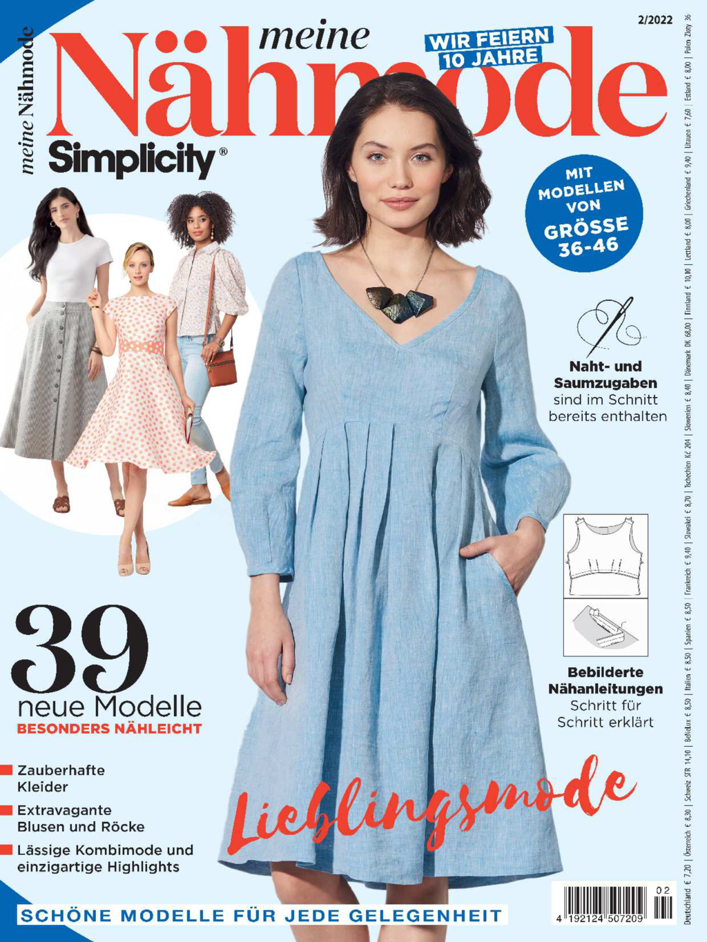 Magazin Produktbild: Meine Nähmode 02/2022 - Lieblingsmode