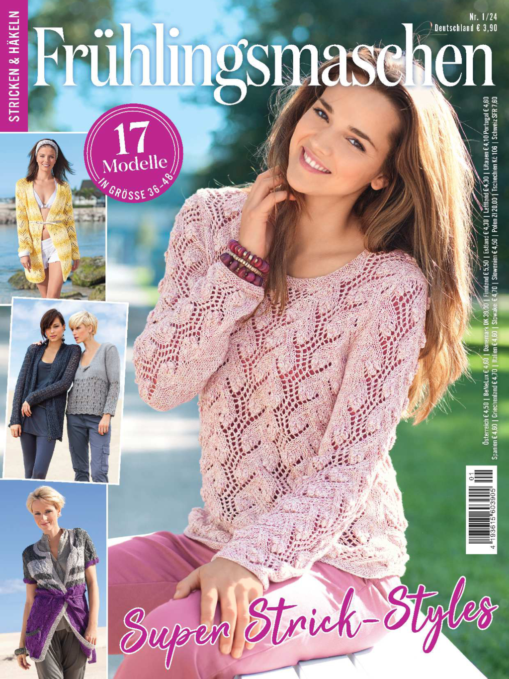 Magazin Produktbild: Stricken und Häkeln 1/2024 - Frühlingsmaschen