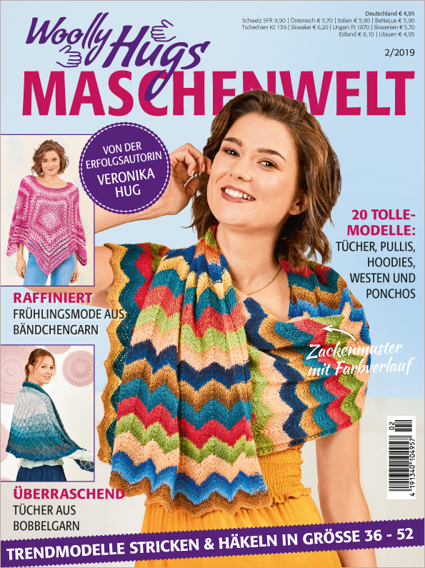 Magazin Produktbild: Woolly Hugs Maschenwelt - Trendmodelle stricken & häkeln in Größe 36-52