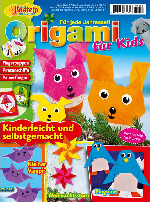 Basteln mit Kindern Spezial BK 572 - Origami für Kids Magazin Produktbild: Basteln mit Kindern Spezial BK572- Origami für Kids