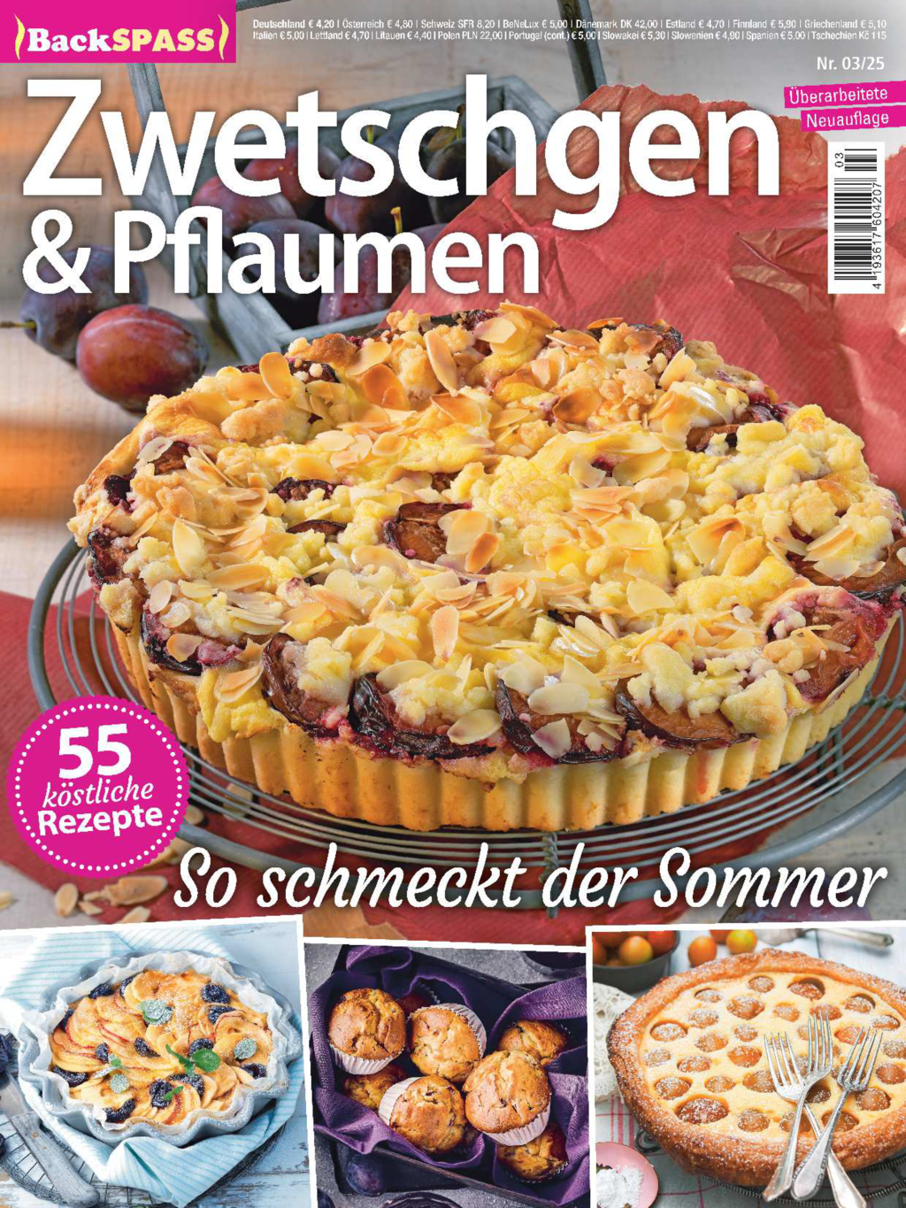 Magazin Produktbild: Backspaß BP 3/25 - Zwetschgen & Pflaumen - So schmeckt der Sommer