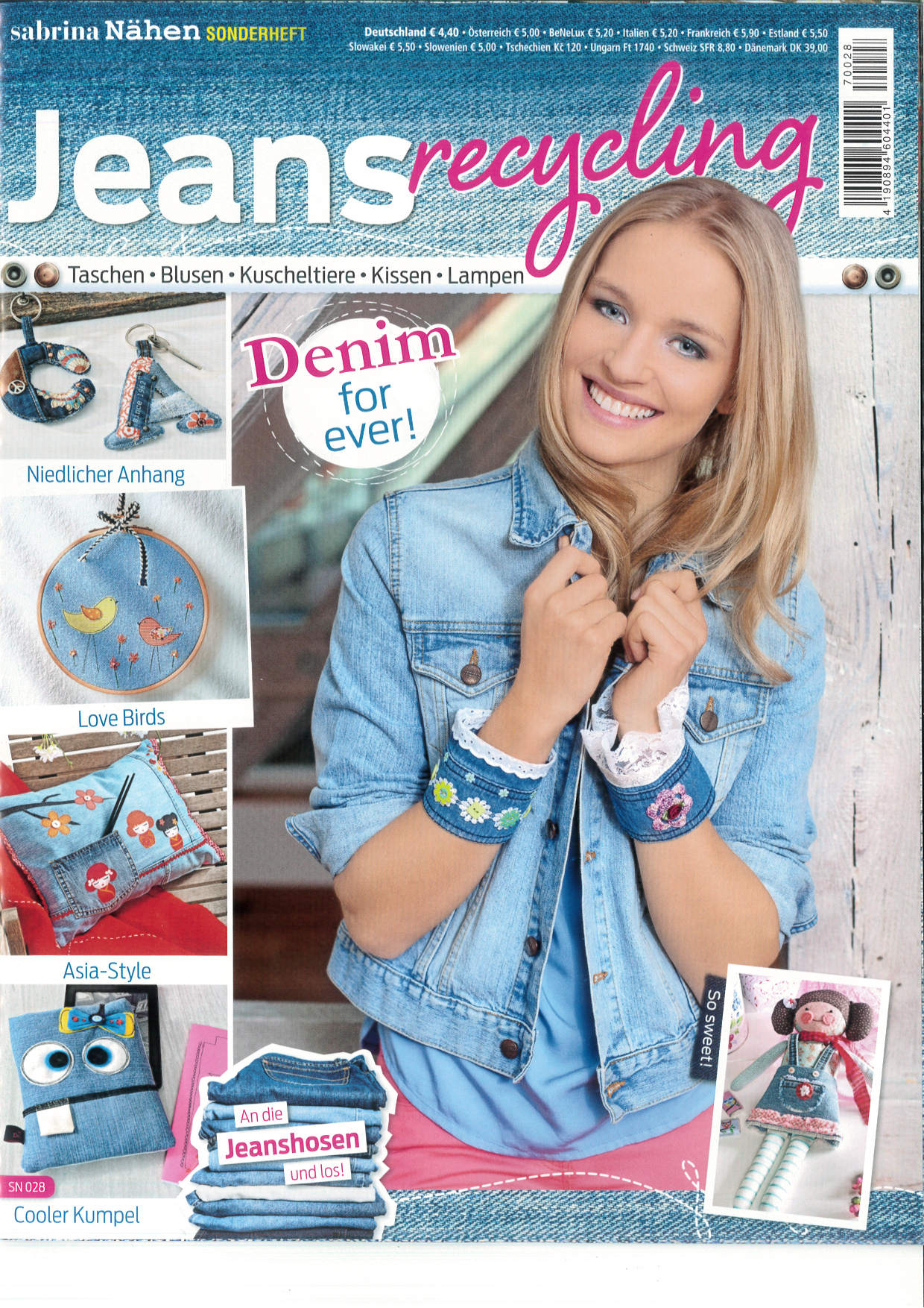 Sabrina Nähen Sonderheft SN 028 - Jeans-Recycling Magazin Produktbild: Sabrina Nähen Sonderheft SN 028 - Jeans-Recycling
