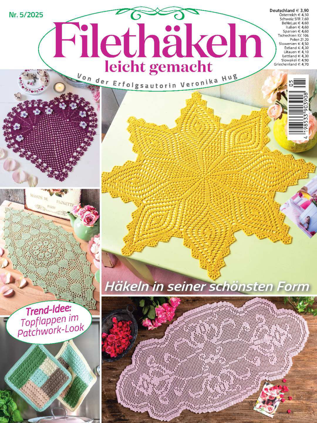Magazin Produktbild: Filethäkeln leicht gemacht Nr. 5/25005 - Häkeln in seiner schönsten Form