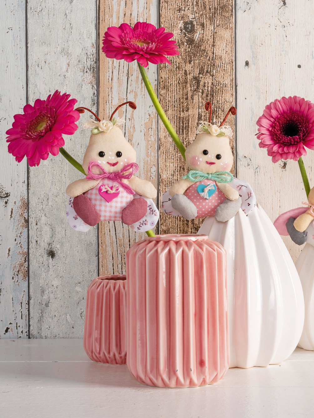 Genähte Deko-Käfer in zarten Tönen Modellansicht Bild 1: Genähte Deko-Käfer in zarten Tönen