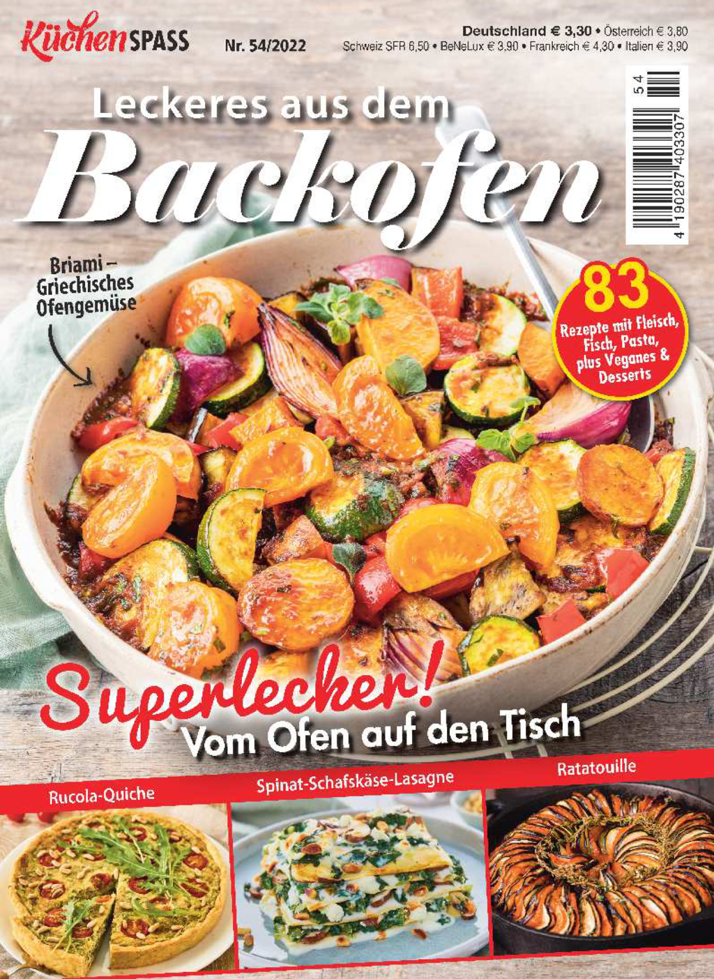 KüchenSPASS 54/2022 - Leckeres aus dem Backofen