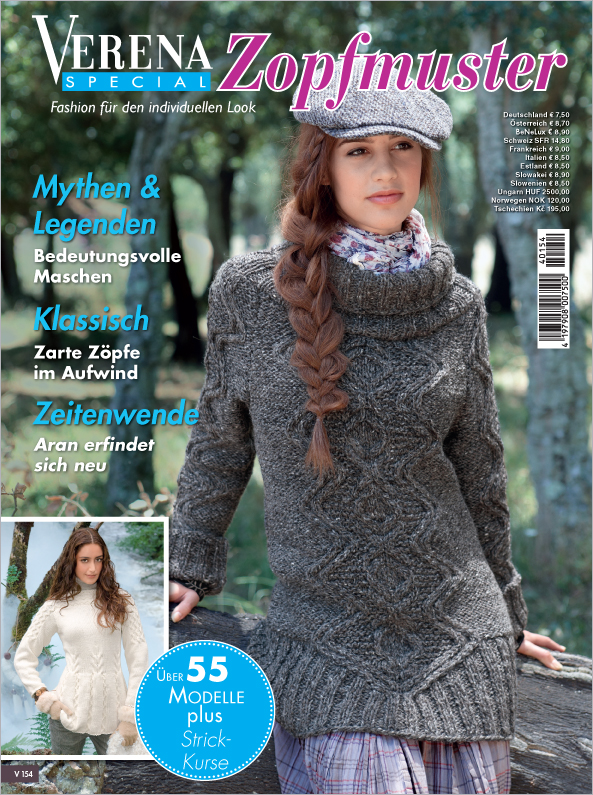 Verena Spezial V154 - Zopfmuster Magazin Produktbild: Verena Spezial V 154 - Zopfmuster