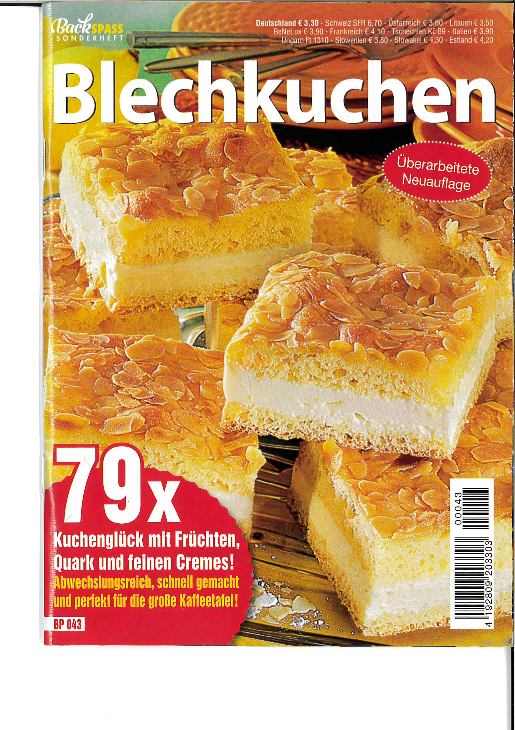 Backspaß Sonderheft BP 043 - Blechkuchen Magazin Produktbild: Backspaß Sonderheft BP 043 - Blechkuchen
