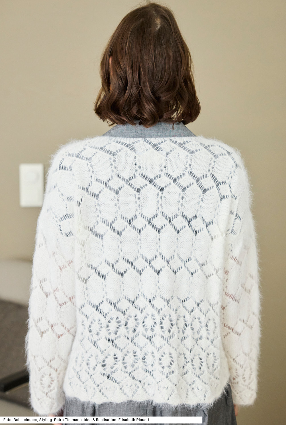Modellansicht Bild 5: Jacke mit Ajourmuster