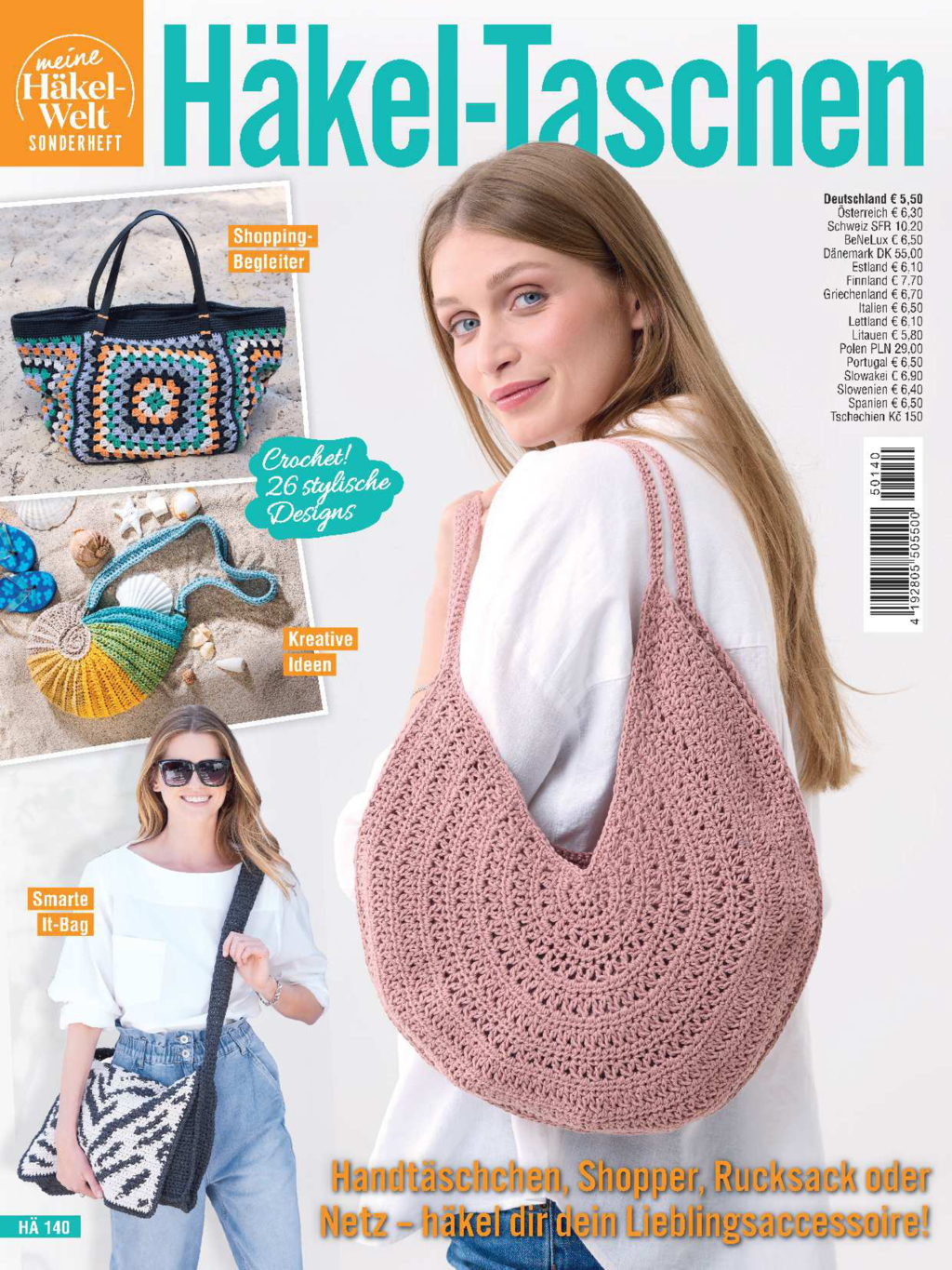 Meine Häkelwelt Sonderheft HÄ 140 - Häkeltaschen Magazin Produktbild: Meine Häkelwelt Sonderheft HÄ 140 - Häkeltaschen