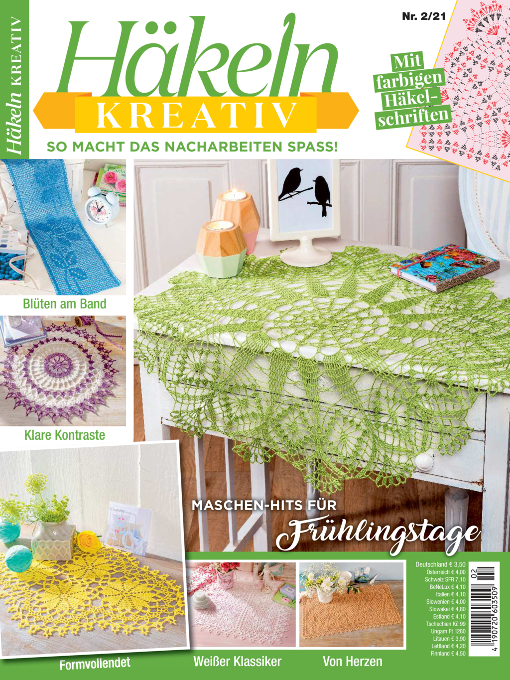Häkeln kreativ Nr. 02/2021 - Maschenhits für Frühlingstage Magazin Produktbild: Häkeln kreativ 02/2021 - Maschenhits für Frühlingstage