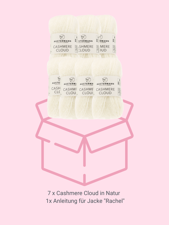 Cashmere-Garn in Naturtönen, ideal zum handgemachten Stricken, modisch und luxuriös.