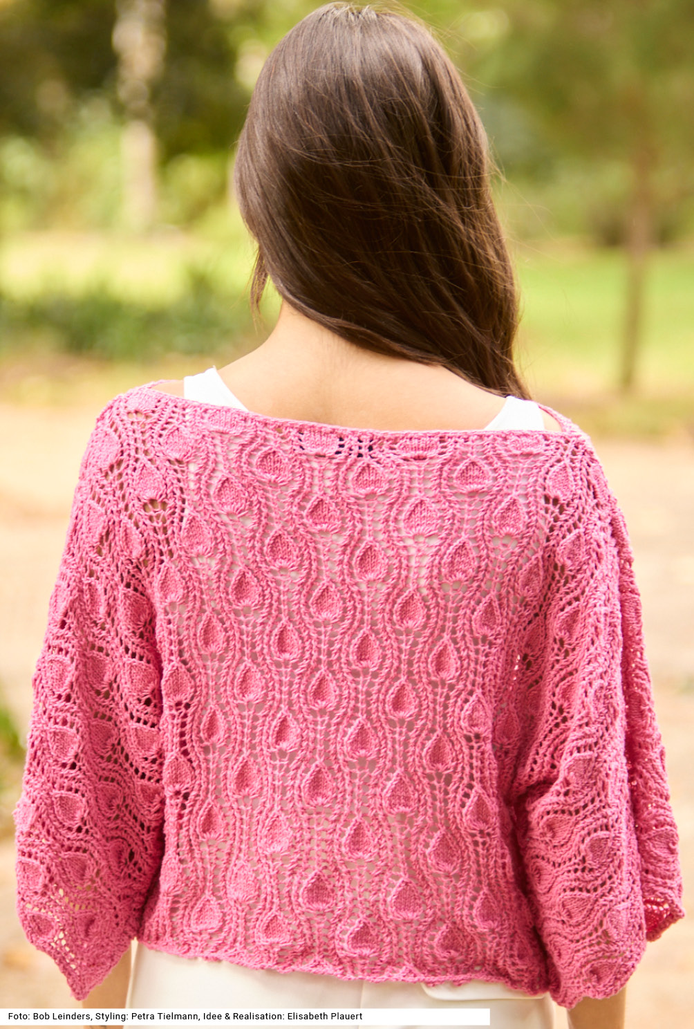 Modellansicht Bild 5: Pullover mit Blattmuster