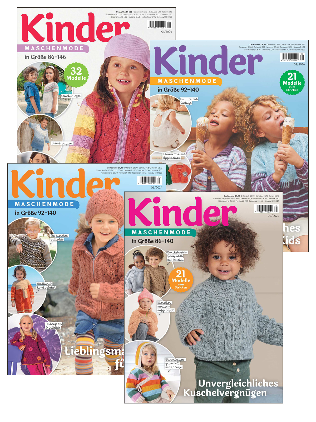 KINDER MASCHENMODE E-Paper Archiv 2024 - alle Ausgaben als E-Paper Sparpaket Sparpaket Produktbild: KINDER MASCHENMODE E-Paper Archiv 2024 - alle Ausgaben als E-Paper Sparpaket