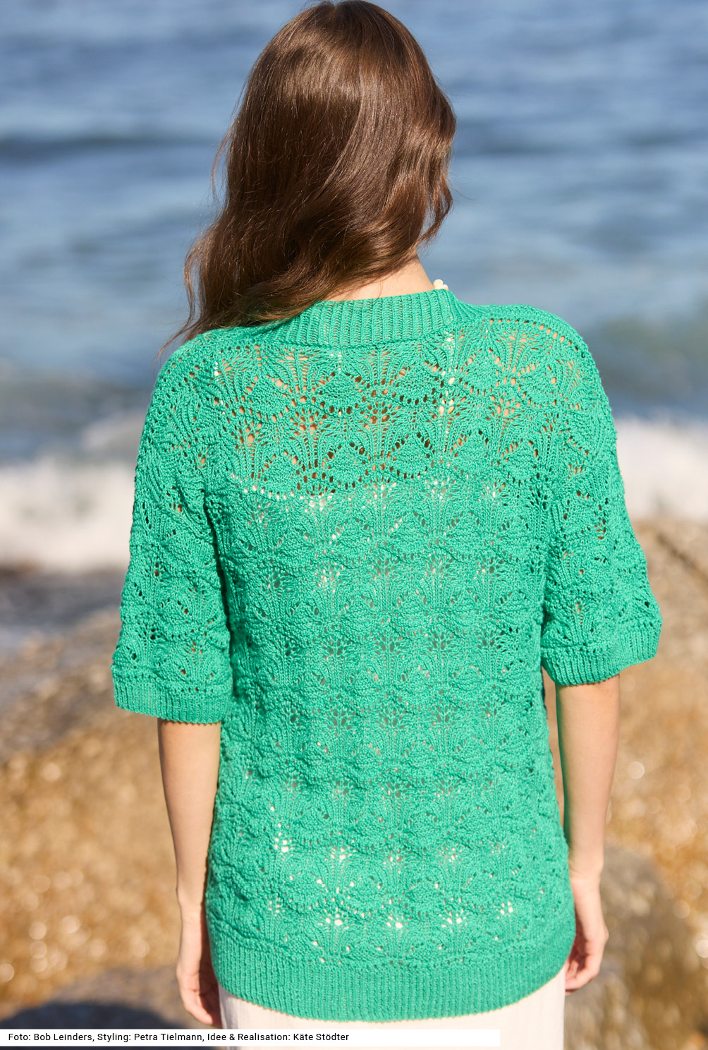 Modellansicht Bild 5: Jacke mit Ajourmuster