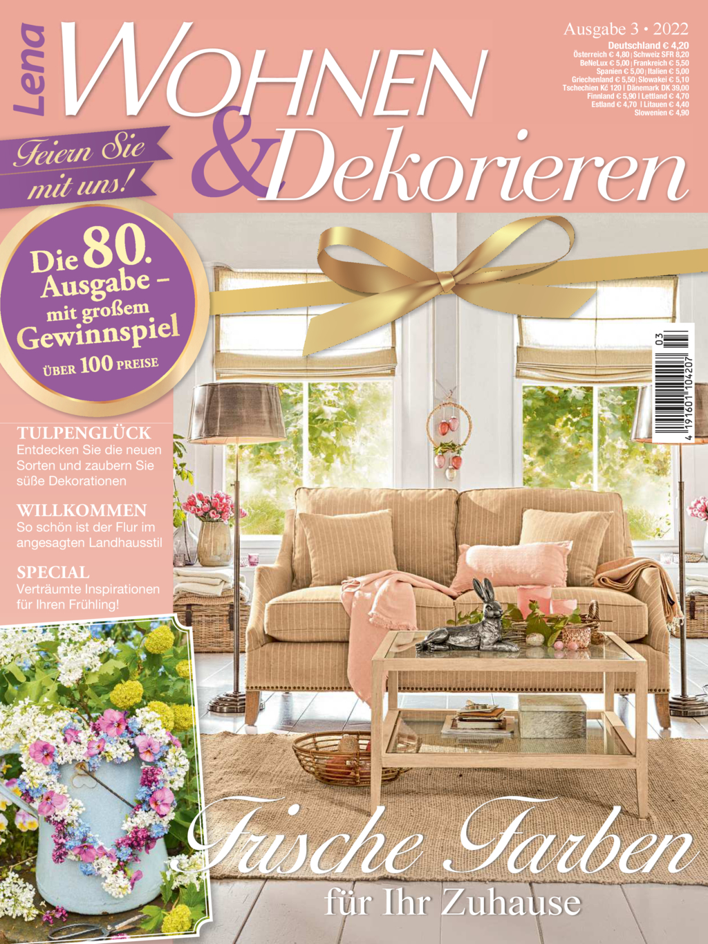 Magazin Produktbild: Lena Wohnen&Dekorieren Nr. 3/2022 - Frische Farben für Ihr Zuhause