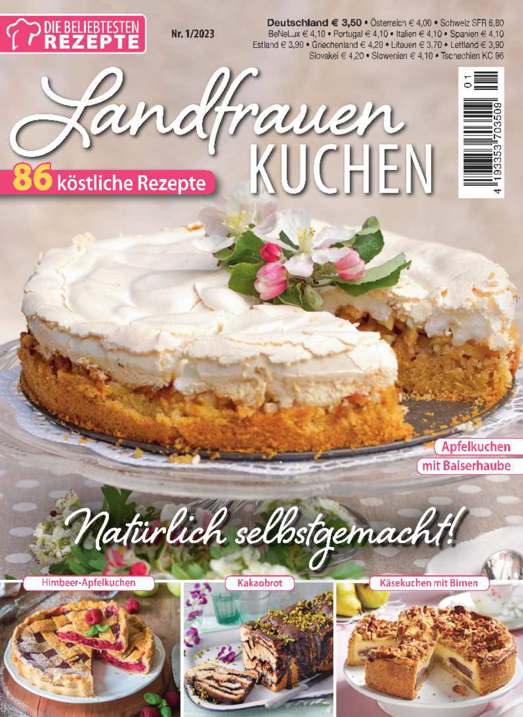 Magazin Produktbild: Die beliebtesten Rezepte 1/2023 - Landfrauen Kuchen