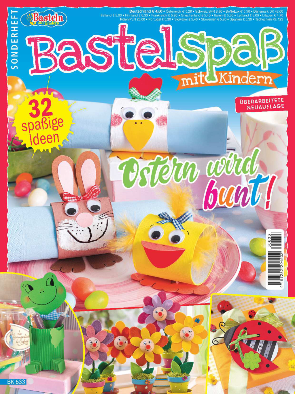 Basteln mit Kindern Sonderheft BK 633 - Ostern wird bunt Magazin Produktbild: Basteln mit Kindern Sonderheft BK 633 - Ostern wird bunt