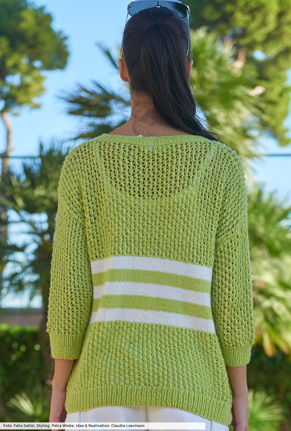 Modellansicht Bild 5: Pulli mit Streifen