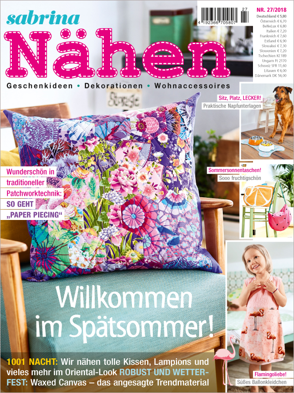 Sabrina Nähen Nr. 27/2018 -  Willkommen im Spätsommer!