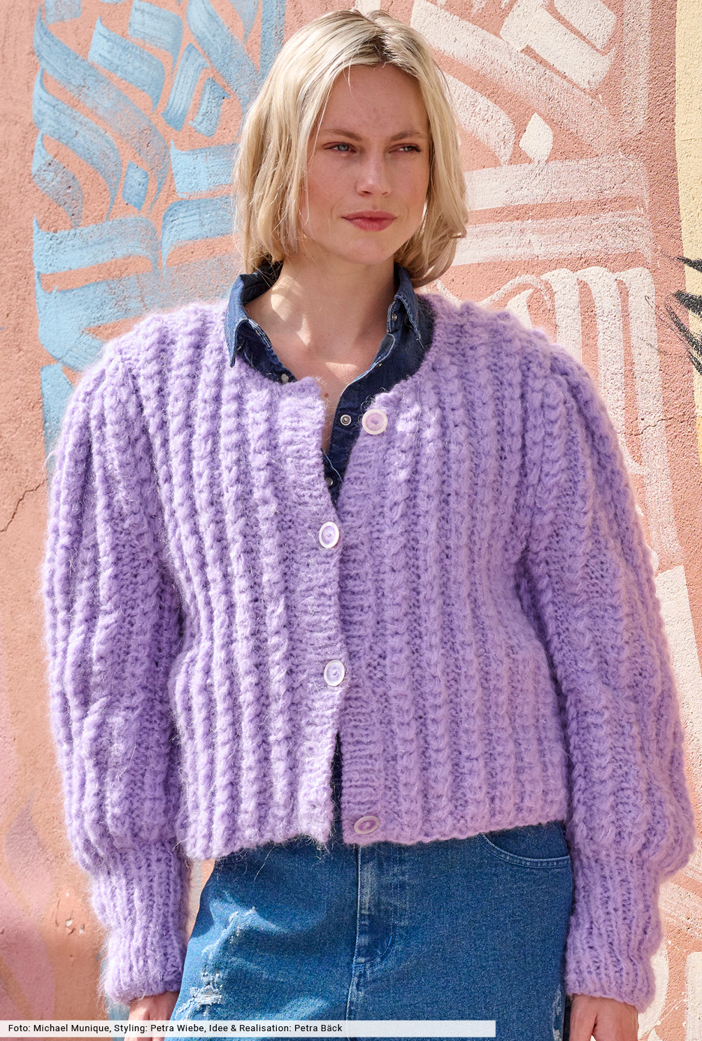 Modellansicht Bild 2: Jacke mit Puffärmeln