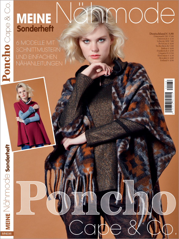 Meine Nähmode Sonderheft MN 036 - Poncho Cape & Co. Magazin Produktbild: Meine Nähmode Sonderheft MN036- Poncho Cape & Co.