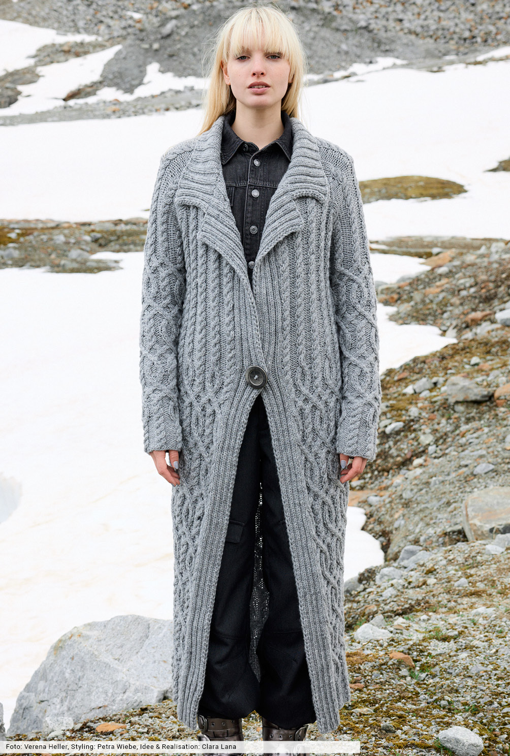 Modellansicht Bild 3: Mantel mit Zopfstrukturen