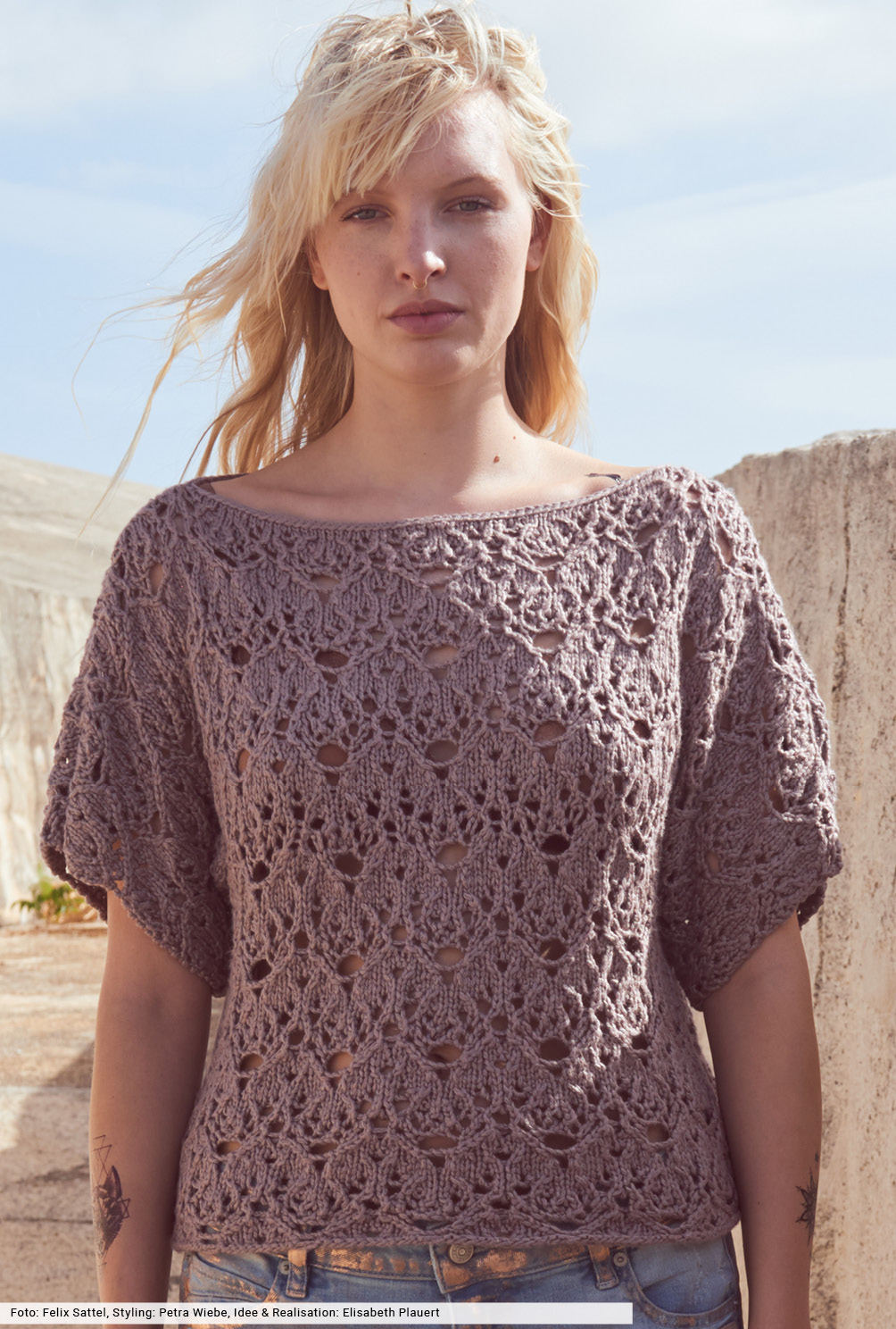 Modellansicht Bild 2: Pulli im Fanstasiemuster