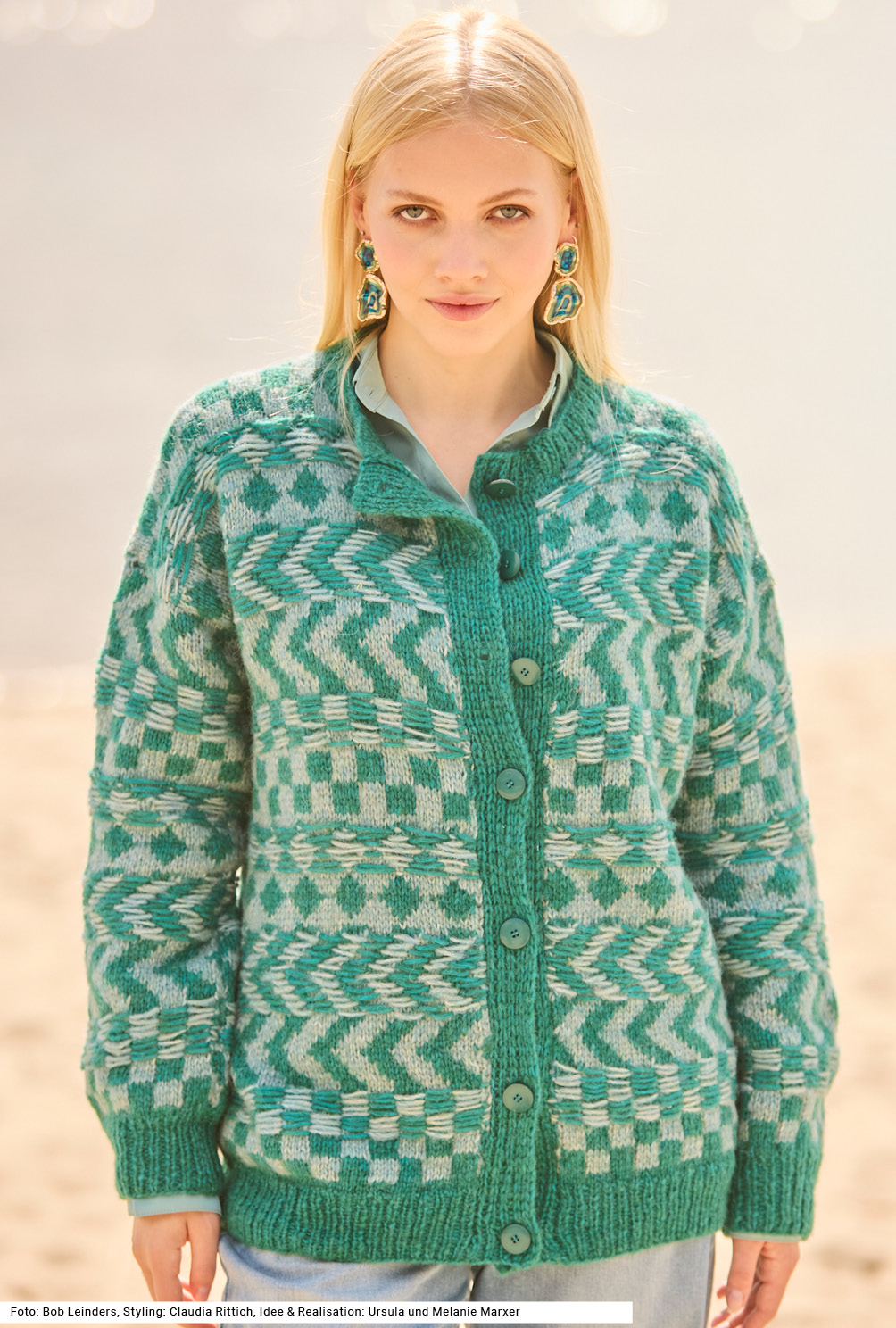 Modellansicht Bild 2: Jacke mit Jacquardmuster
