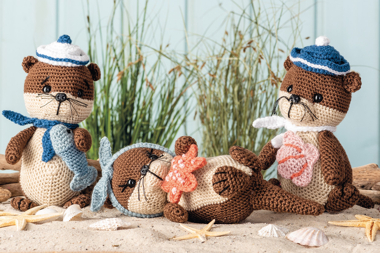 Gehäkelte Amigurumi-Otter