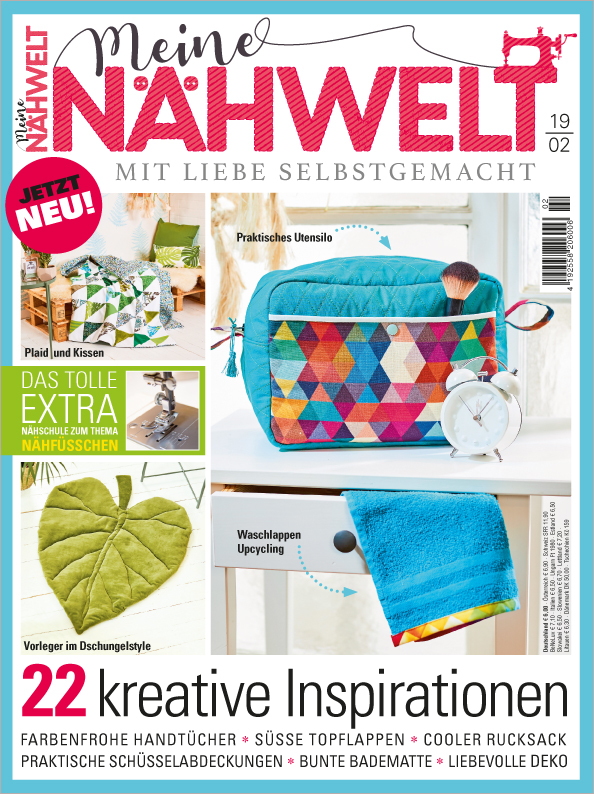 Meine Nähwelt Nr. 02/2019 - 22 kreative Inspirationen