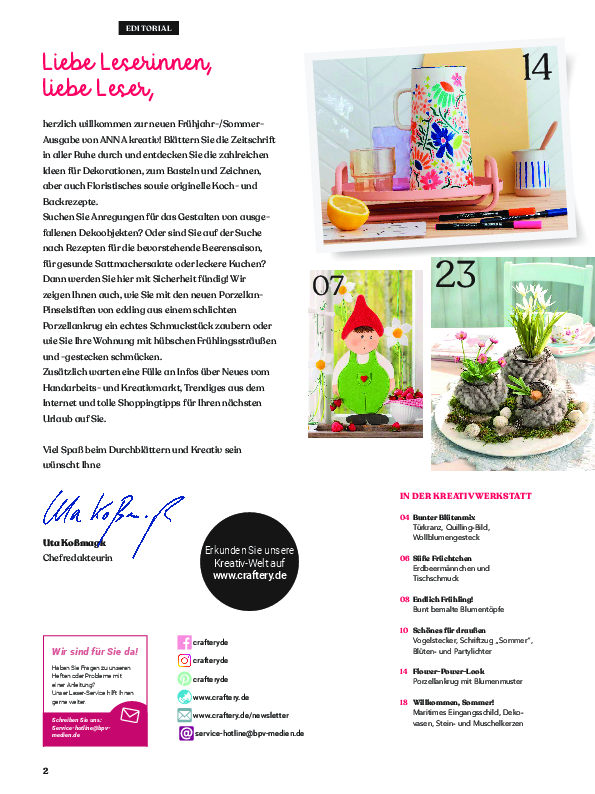 Florale Motive, bunt und lebendig, kombiniert mit DIY-Elementen für einen handgemachten Look.