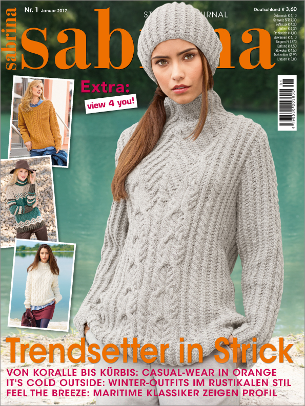 Magazin Produktbild: Sabrina Nr. 1/2017 Trendsetter in Strick