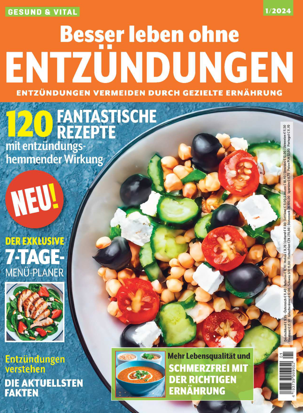 Gesund & Aktiv 1/2024: Besser leben ohne Entzündungen