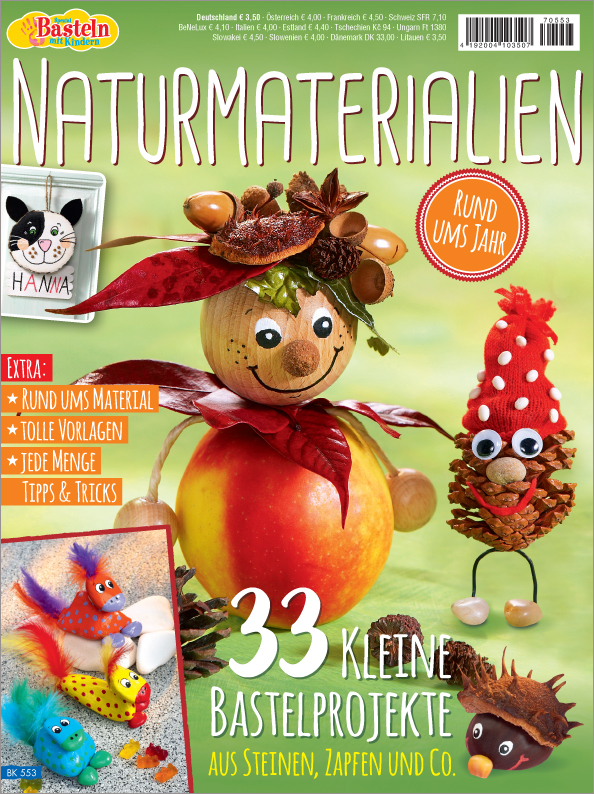 Basteln mit Kindern Spezial BK 553 - Naturmaterialien Magazin Produktbild: Basteln mit Kindern Spezial BK553- Naturmaterialien