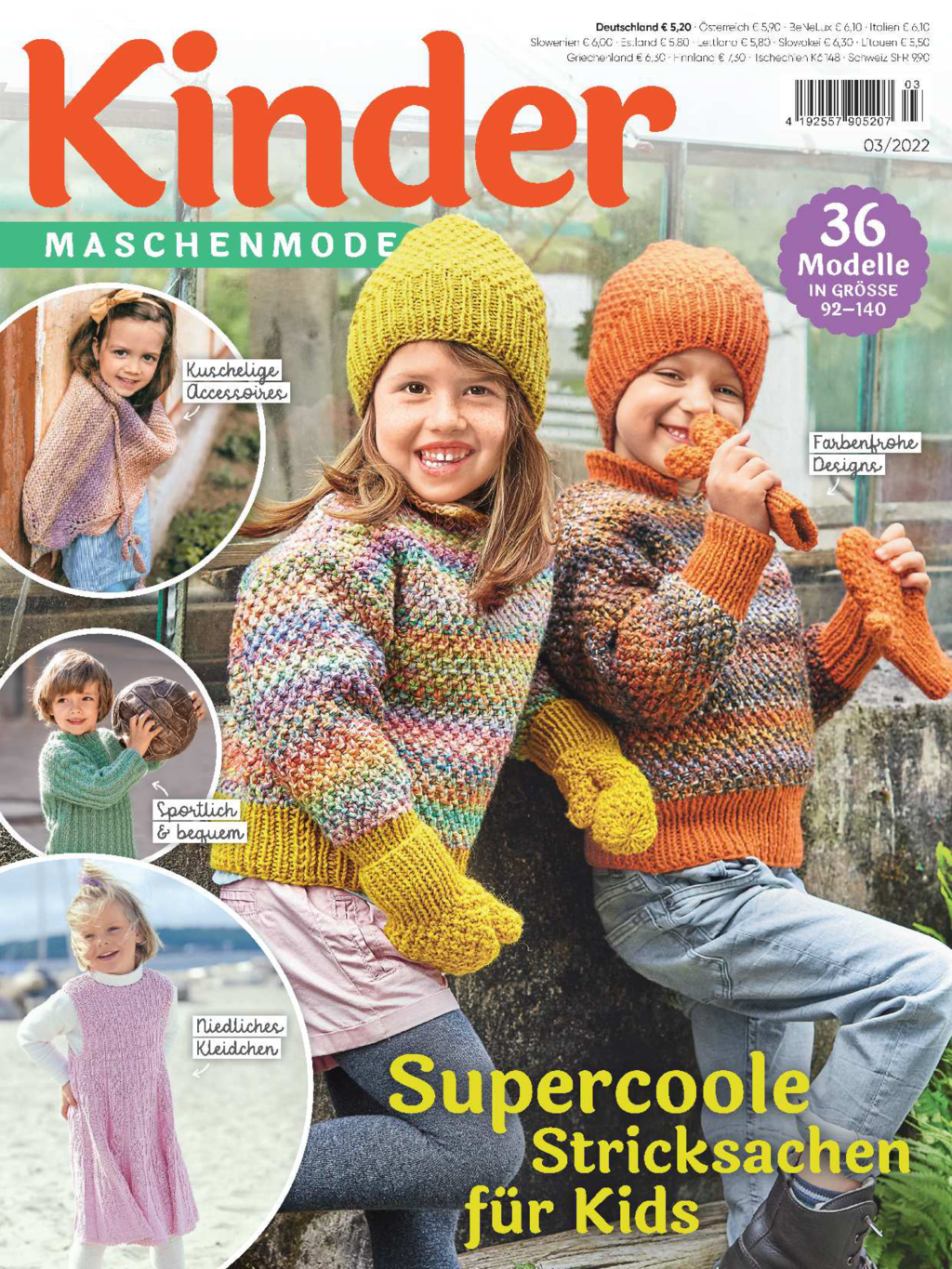 E-Paper: Kinder Maschenmode 3/2022 Magazin Produktbild: Kinder Maschenmode 3/2022 - Supercoole Stricksachen für Kids