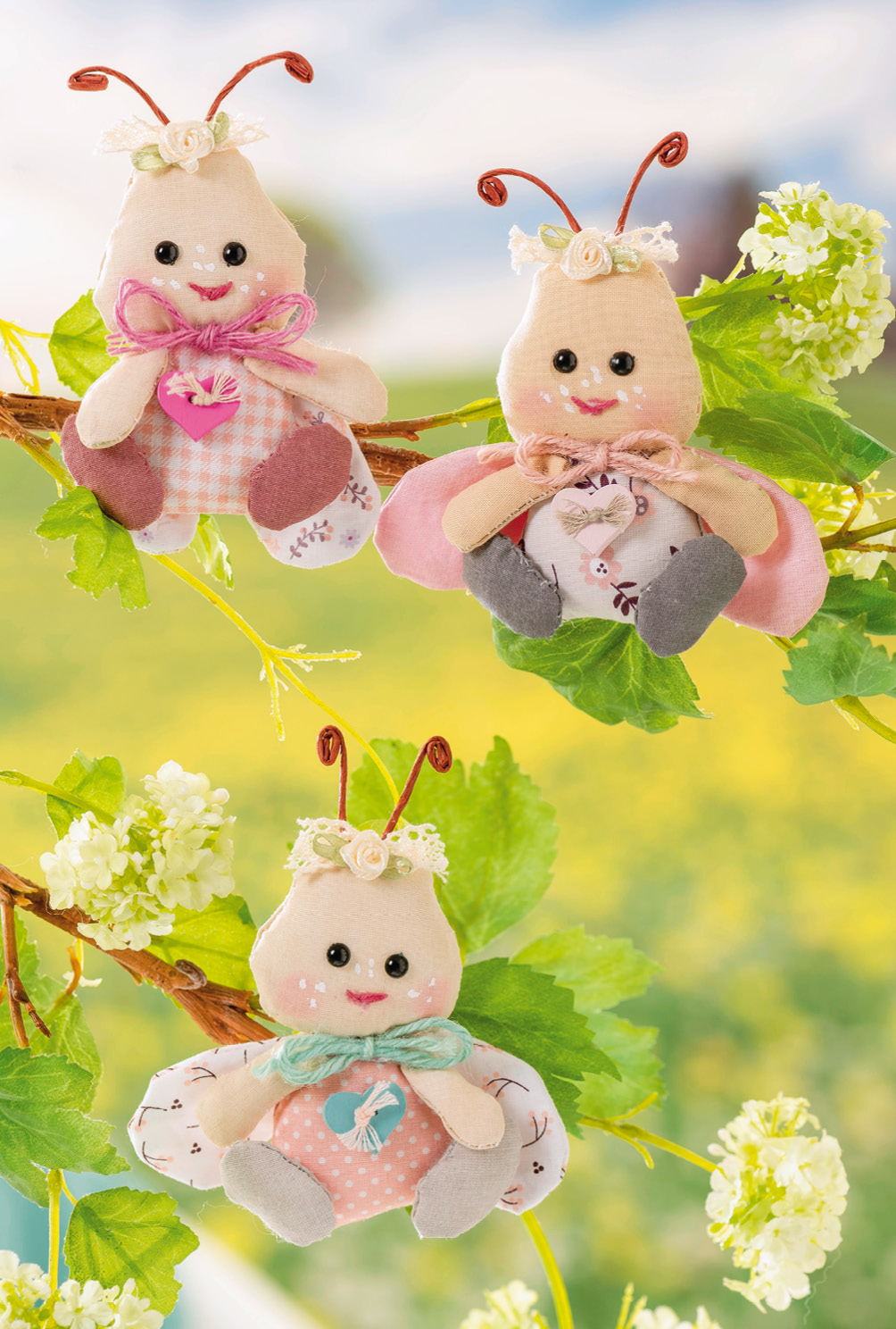 Modellansicht Bild 7: Genähte Deko-Käfer in zarten Tönen