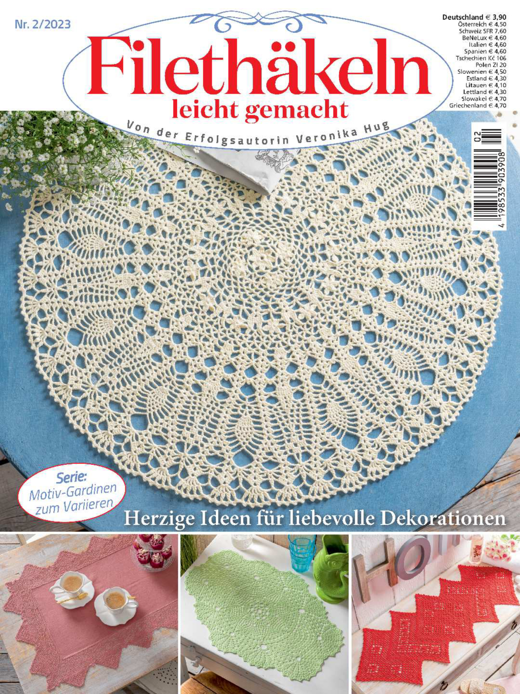Magazin Produktbild: Filethäkeln leicht gemacht Nr. 2/2023 - Herzige Ideen für liebevolle Dekorationen