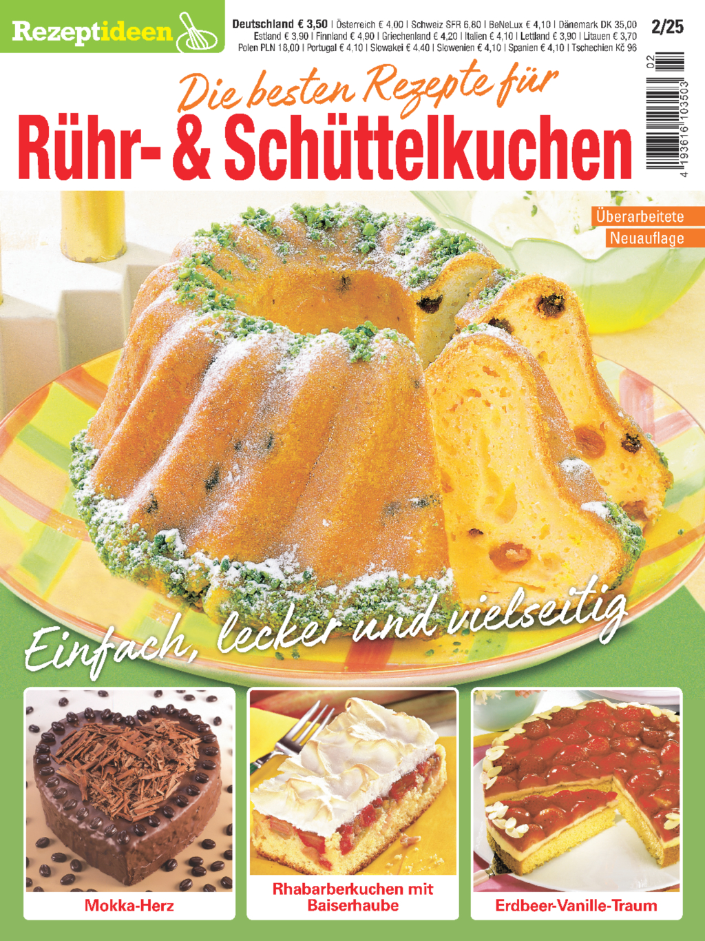 Rezeptideen 2/25 - Rührkuchen Magazin Produktbild: Rezeptideen 2/25 - Rührkuchen