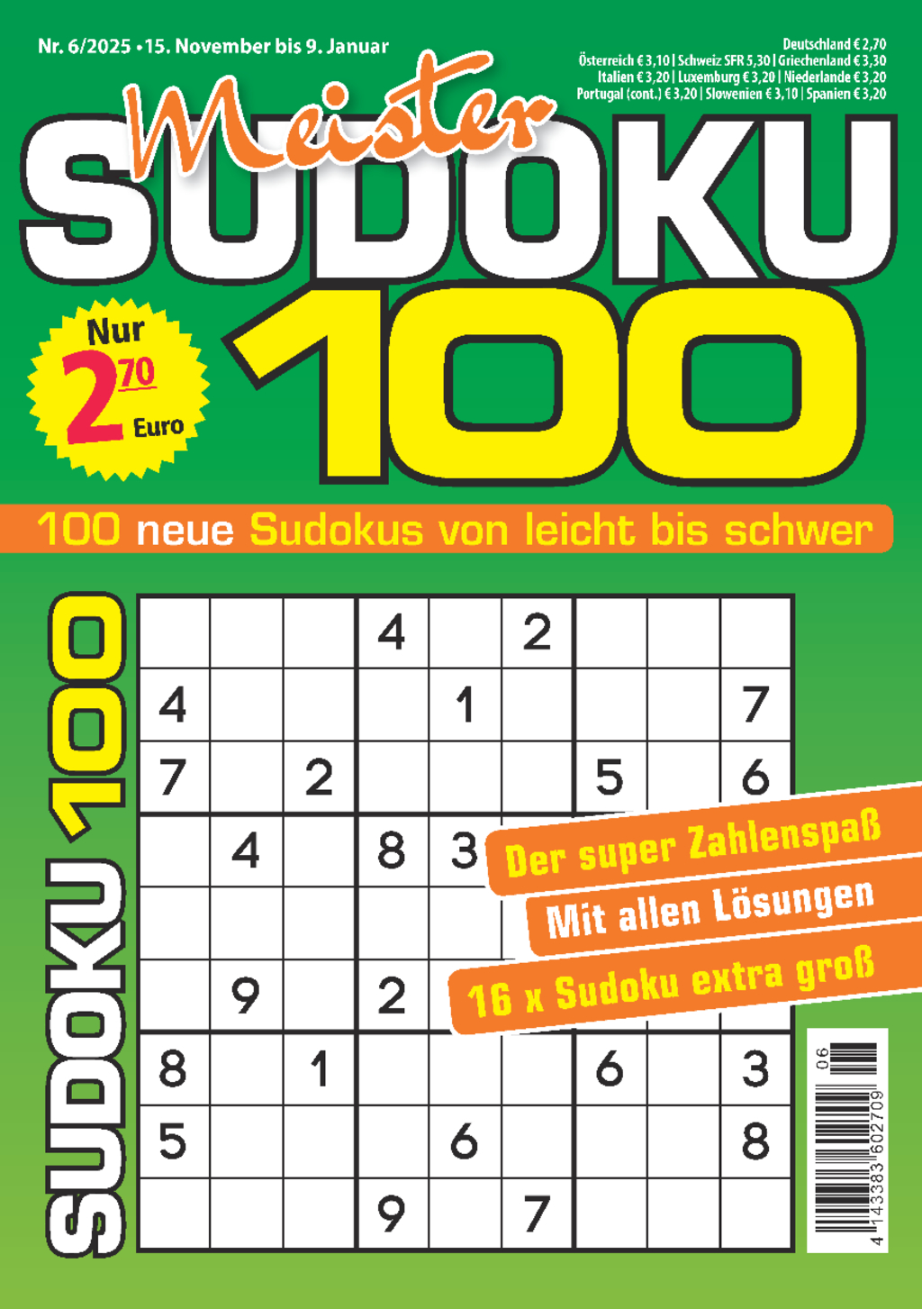 Magazin Produktbild: Meister Sudoku 100 06/2025