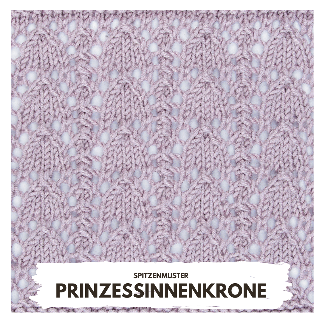 Feines, selbstgemachtes Strickmuster in zartem Rosa mit elegantem Spitzenmuster. Modisch und kunstvoll.